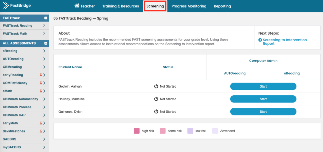 A screenshot of the 