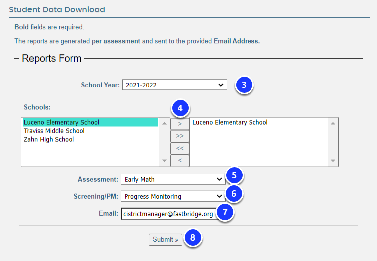 Student Data Download – FastBridge